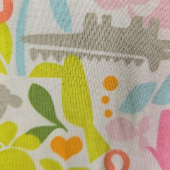 NWT  NEWBORN Carter's Pink and Multicolor Animal Print One Piece (Q2) - Picture 5 of 8